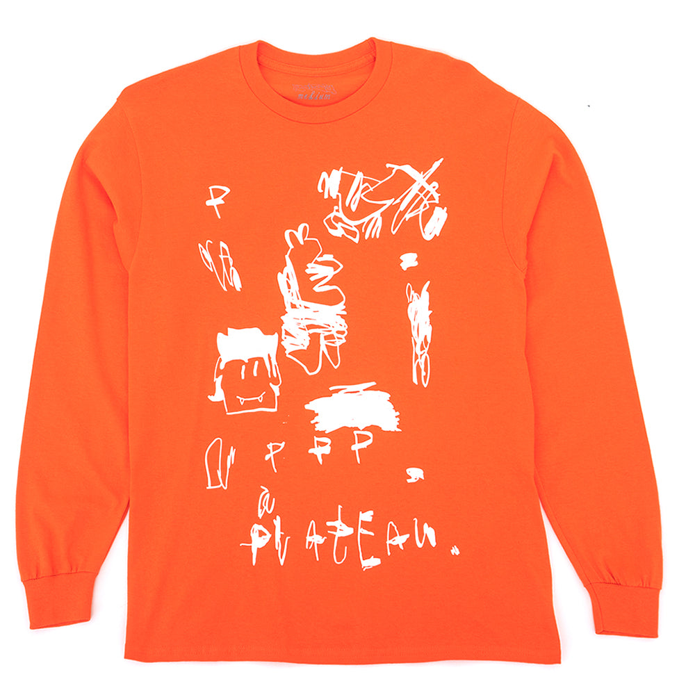 Orange and White Long Sleeve