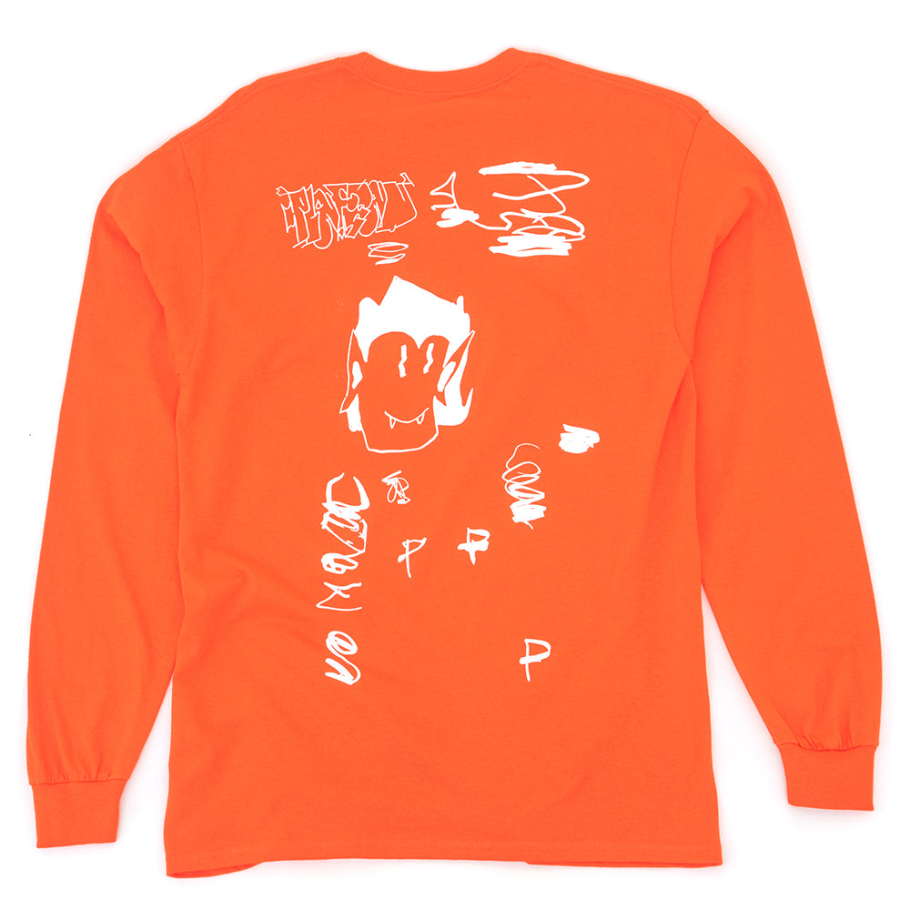 Orange and White Long Sleeve