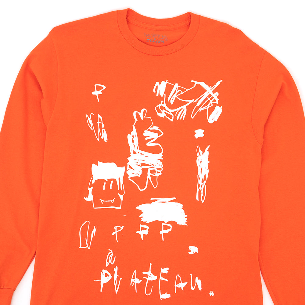 Orange and White Long Sleeve