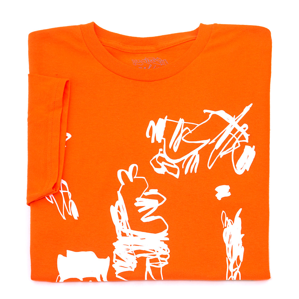 Orange and White T-Shirt